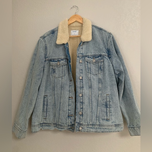 Old Navy Sherpa Lined Denim jacket - Picture 9 of 9